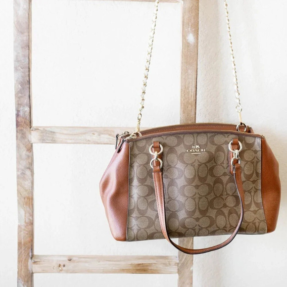 WHITE LEATHER & GOLD CHAIN CROSSBODY BAG SHOULDER STRAP REPLACEMENT ACCESSORY - Picture 7 of 7